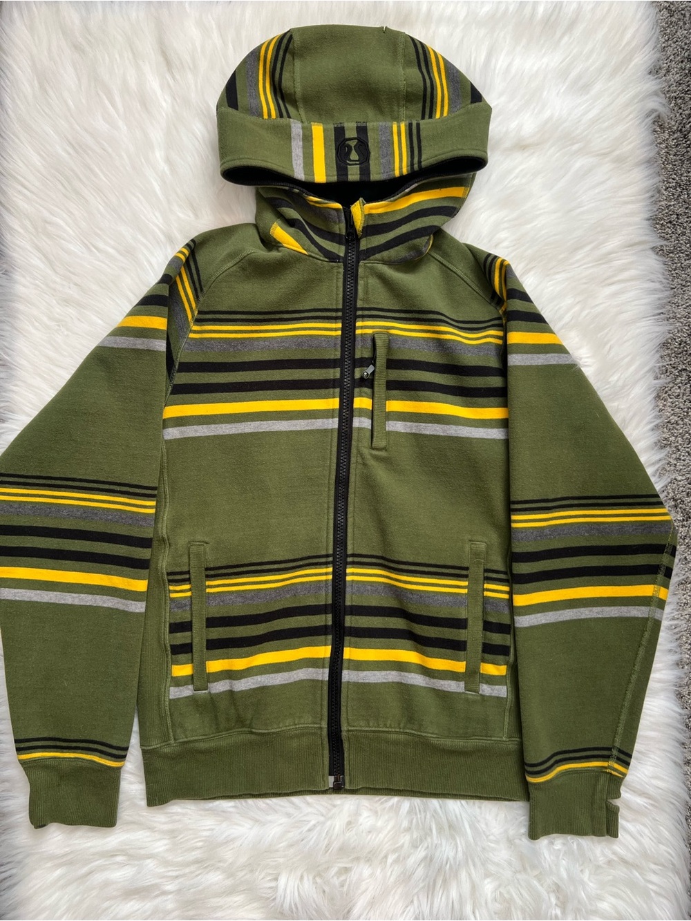 Mens Vintage Lululemon Zip-Up Hoodie Sweater